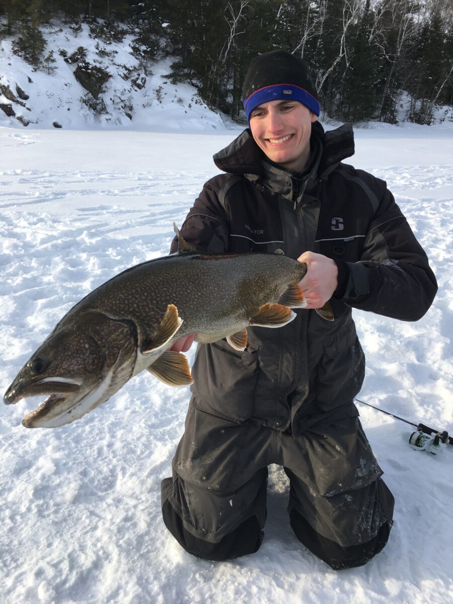 How to Find Spots to go Ice-Fishing for Brook Trout Using the Go